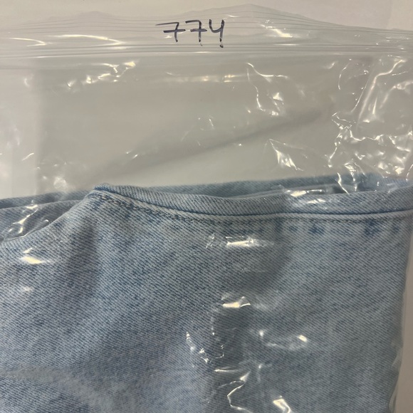 ✨Old Navy junior 14 denim Light Blue baggy wide leg high waisted Jeans - Picture 5 of 9